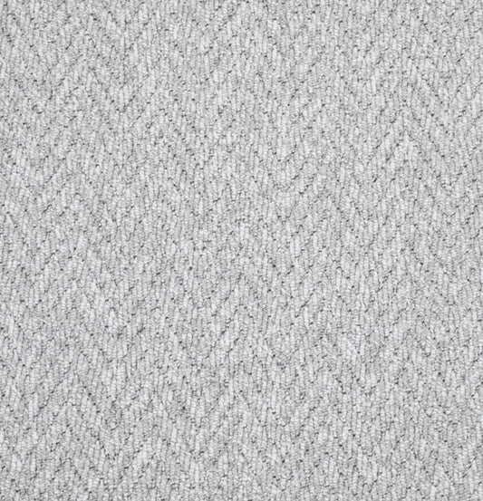 Herringbone Landing Carpet - Ice