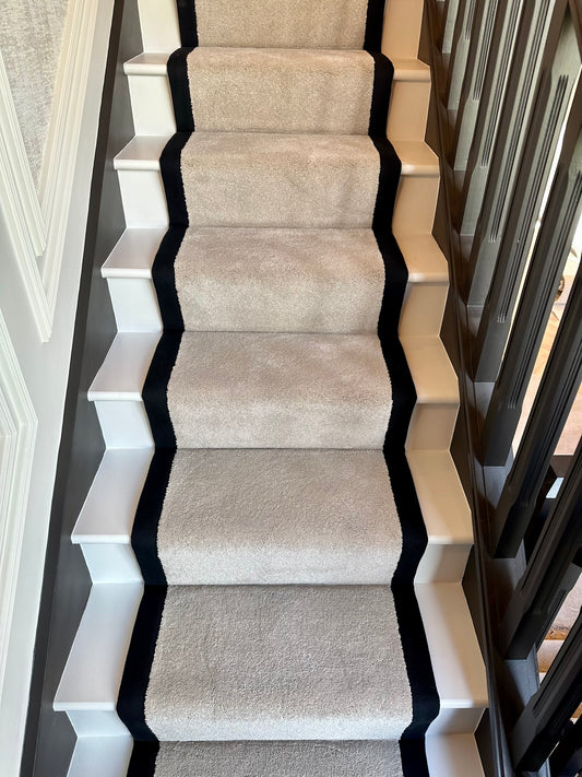 Reflections Stair Runner - Black Border